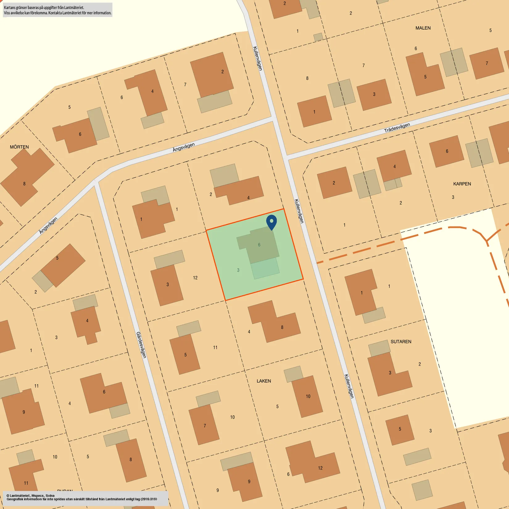 Villa, Kullenvägen 6, Centrala Vara, Vara