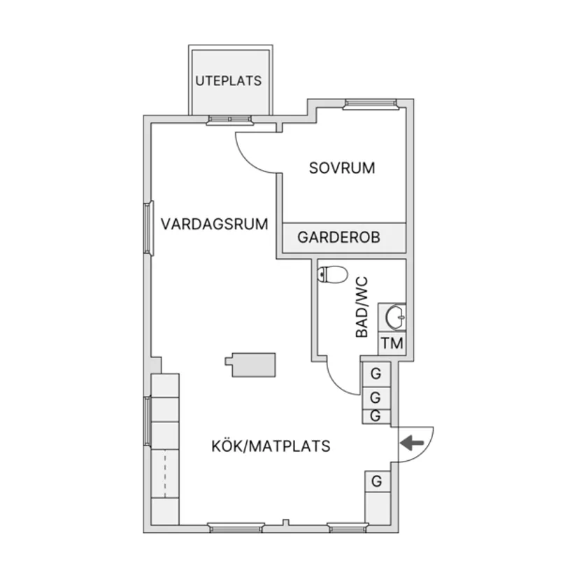 Bostadsrätt, Utkiksbacken 22, Gröndal, Stockholm