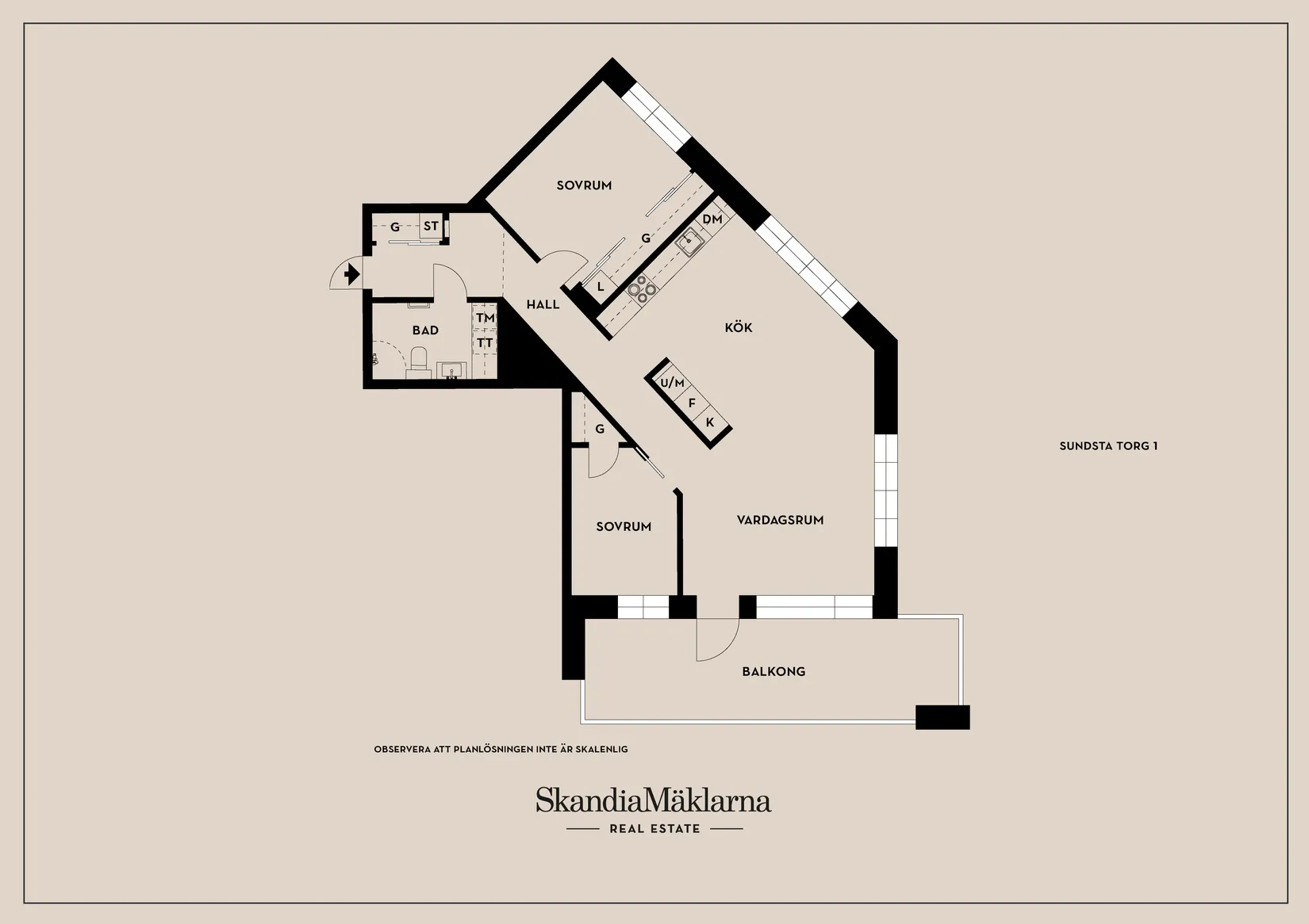Bostadsrätt, Sundsta torg 1, Karlstad