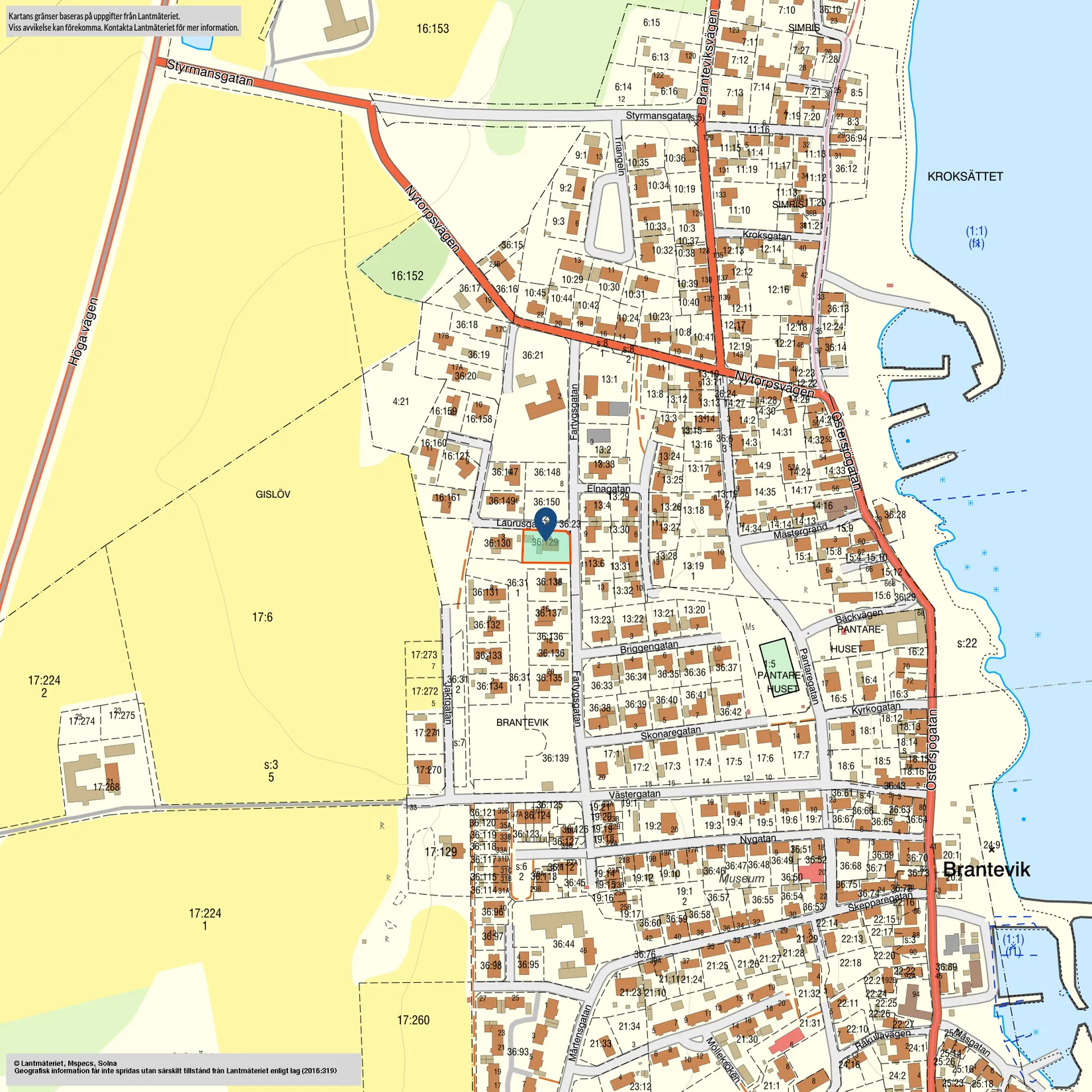 Villa, Laurusgatan 1, Brantevik, Simrishamn