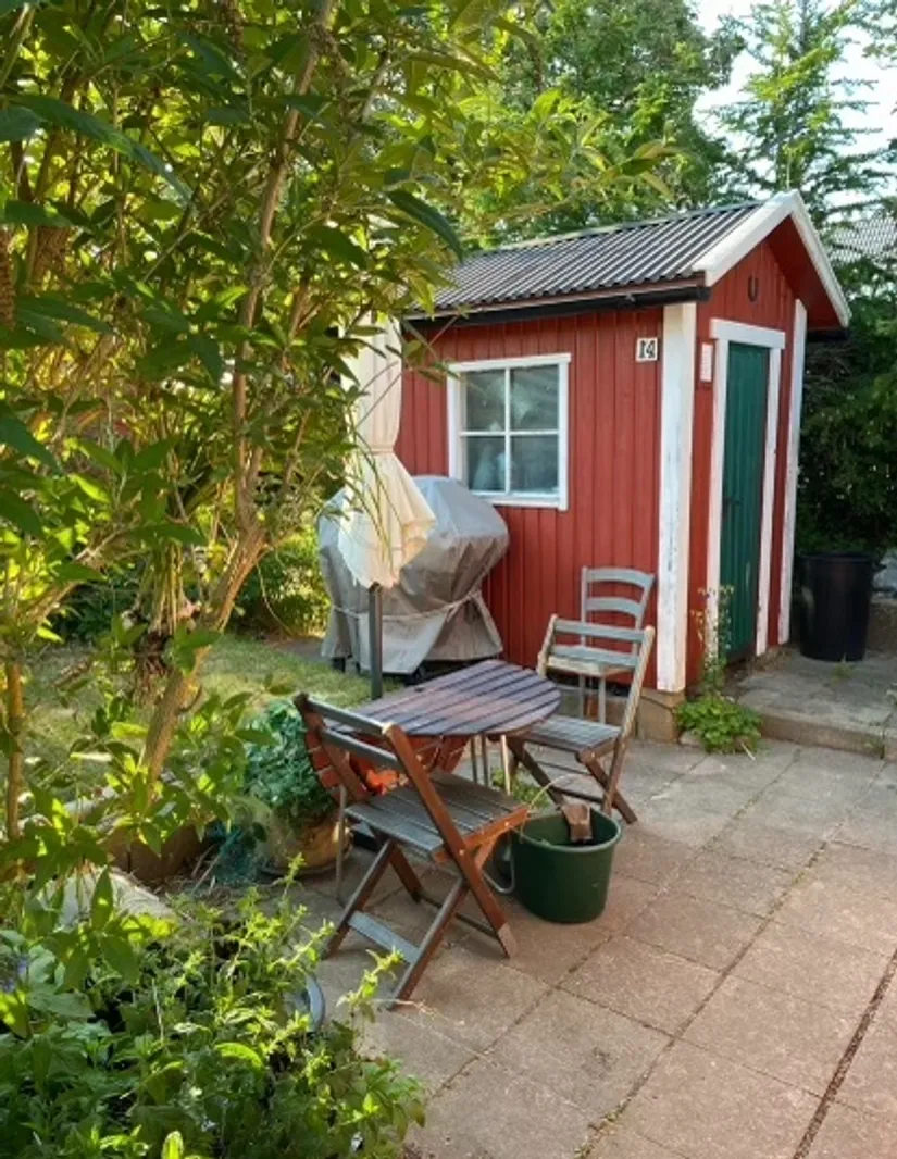 Fritidshus, Vinbärsgången 14, Edvinshems södra koloniområde, Ystad