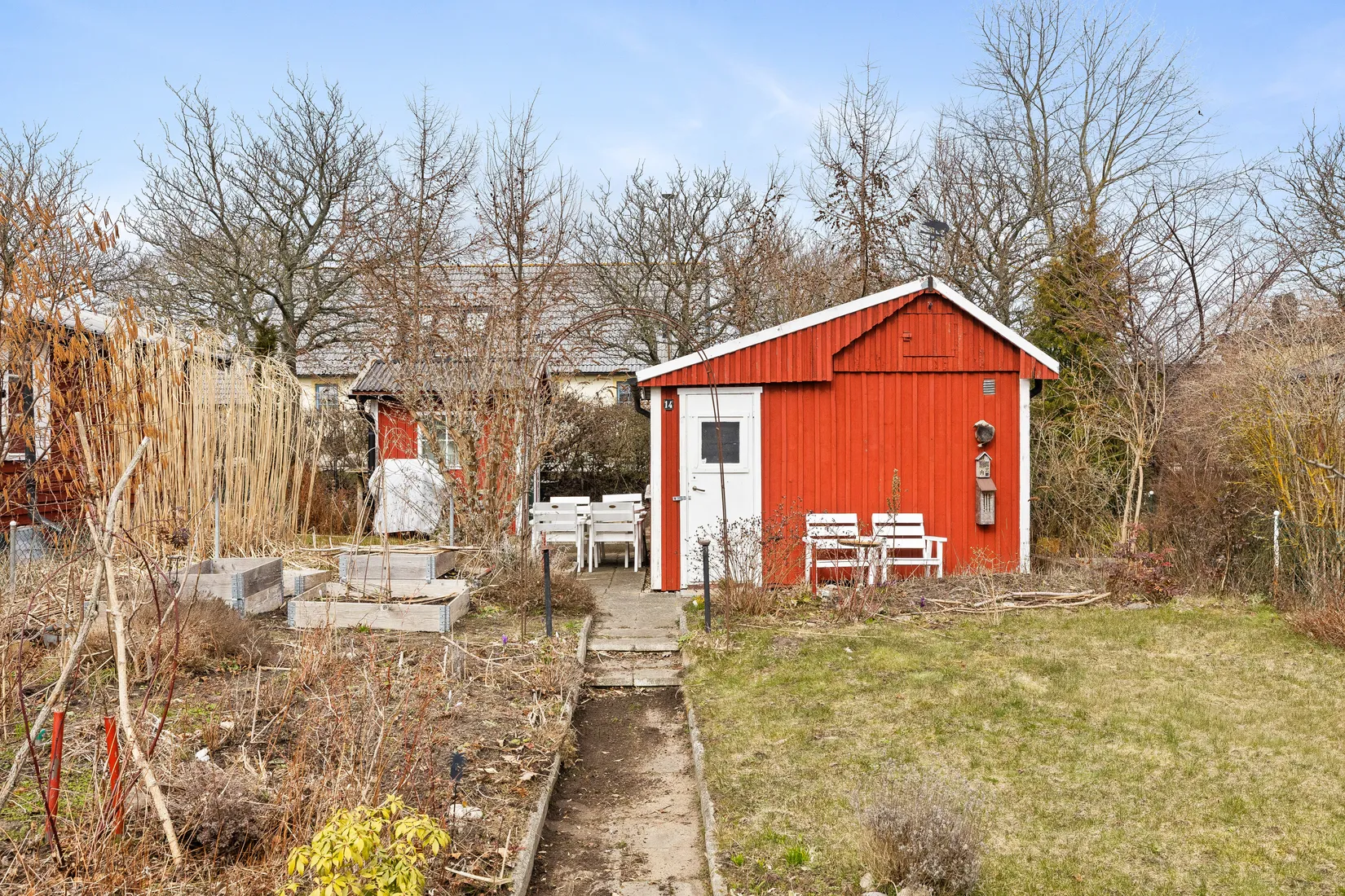 Fritidshus, Vinbärsgången 14, Edvinshems södra koloniområde, Ystad