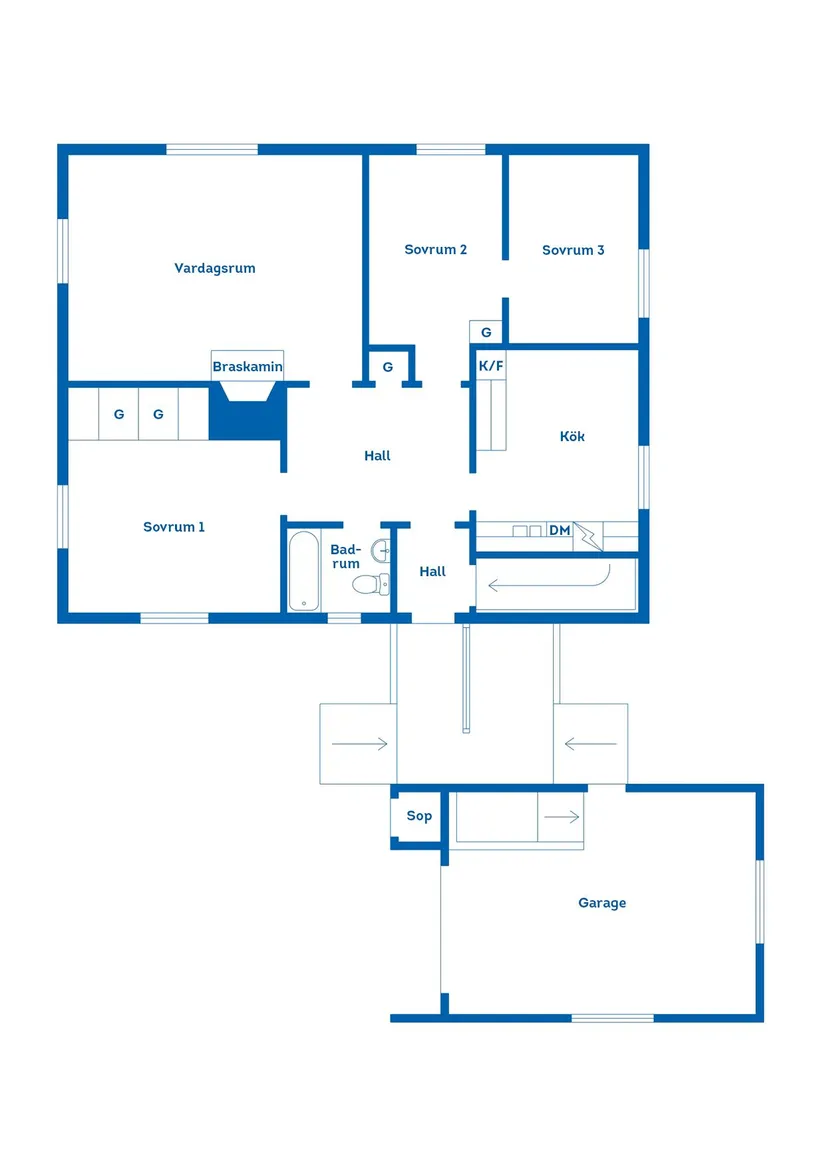 Villa, Blekevägen 34, Hagaström, Gävle