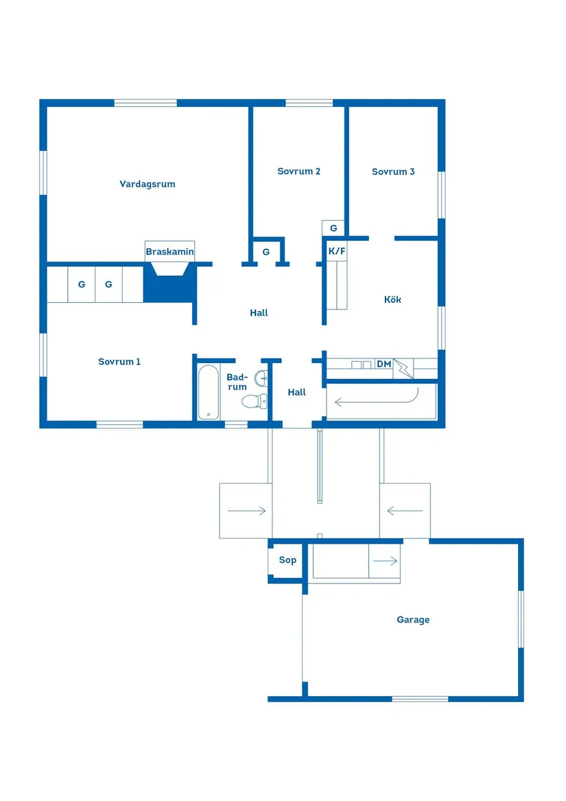 Villa, Blekevägen 34, Hagaström, Gävle