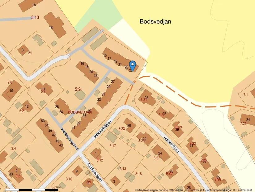 Bostadsrätt, Helikoptergränd 25, Bodsvedjan, Boden