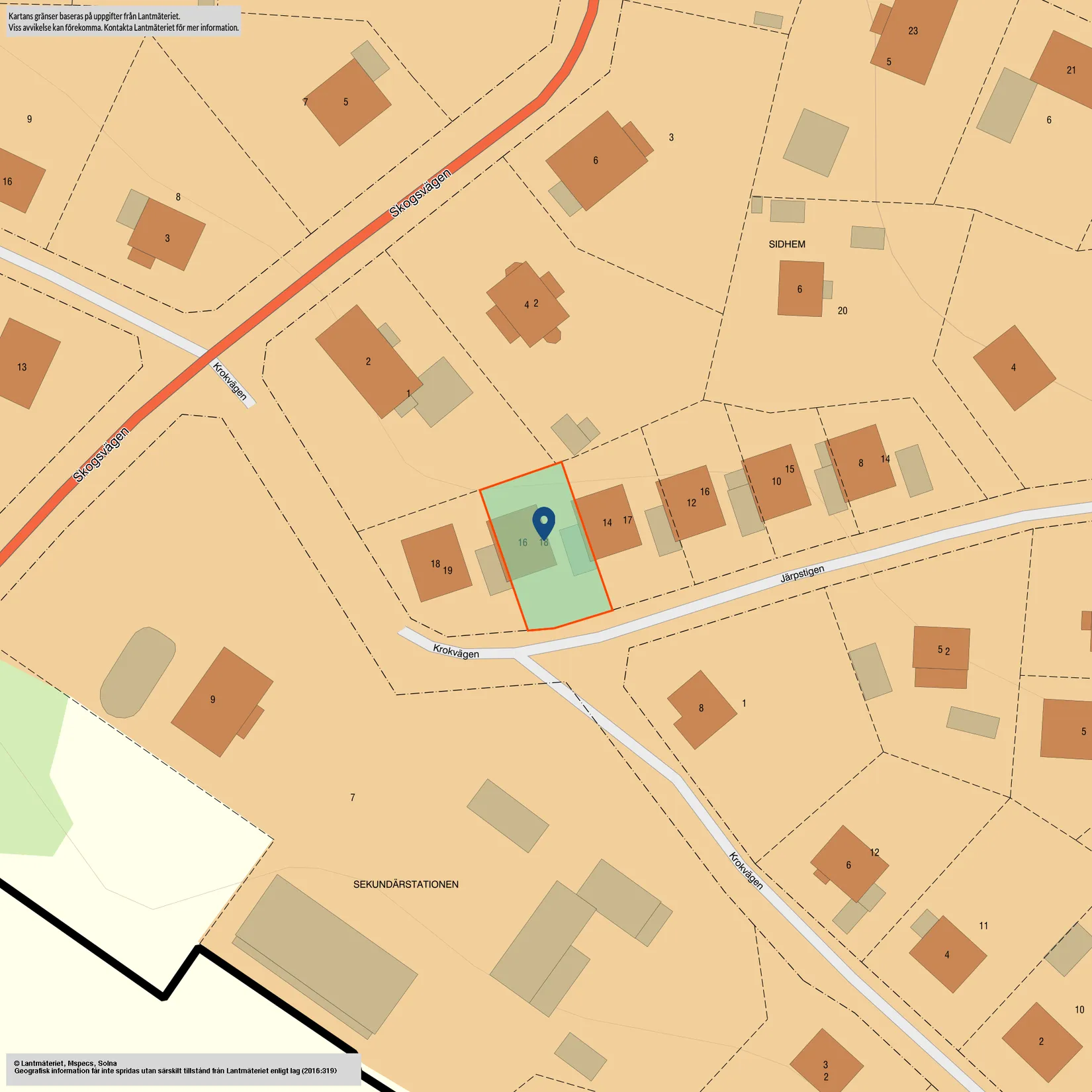 Radhus, Järpstigen 16, Storgärdet, Strängnäs