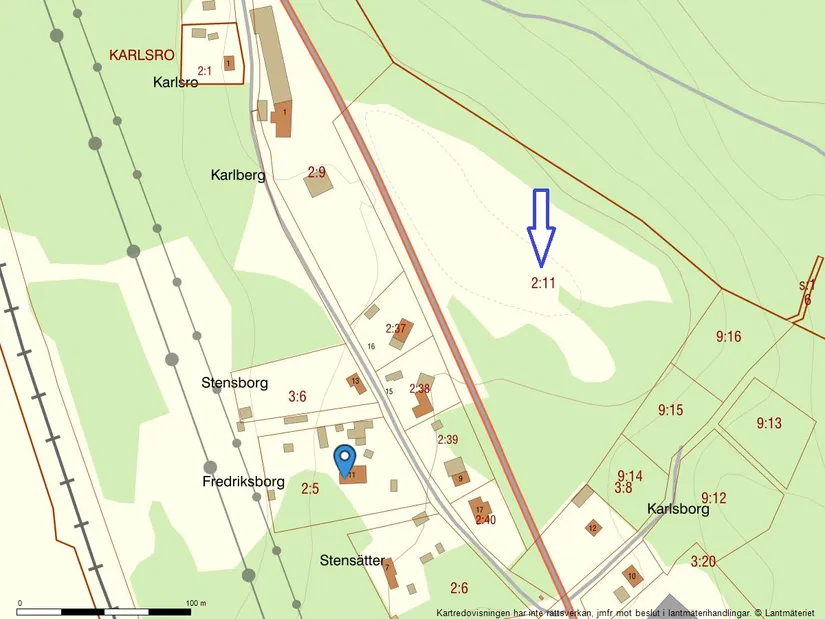 Gård/Skog, Sandlycke Fredriksborg 11, Strängnäs