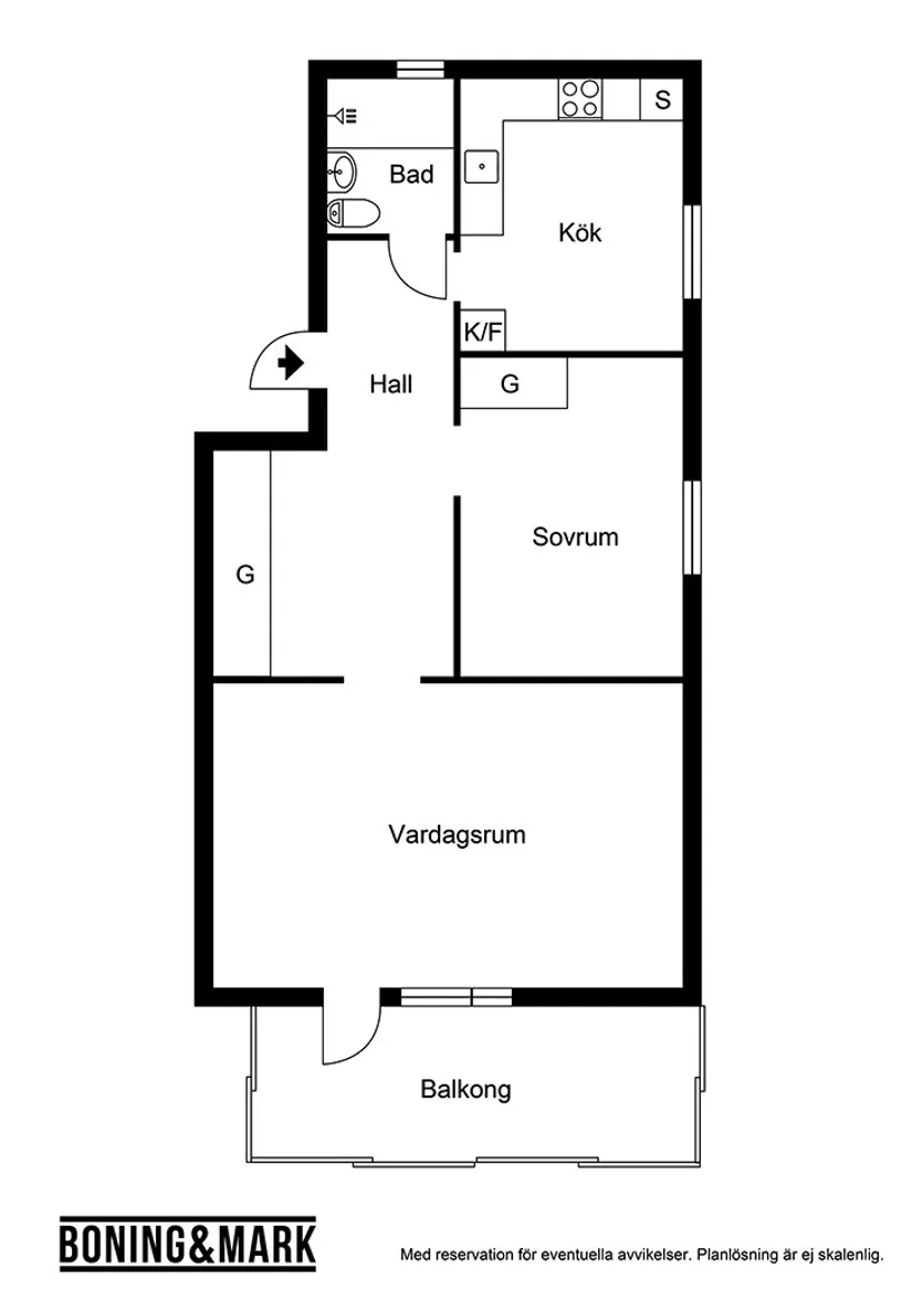 Bostadsrätt, Per Hans väg 5A, Väster, Trelleborg