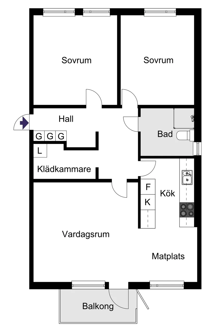 Bostadsrätt, Lillåkersvägen 55, Gångsätra, Lidingö