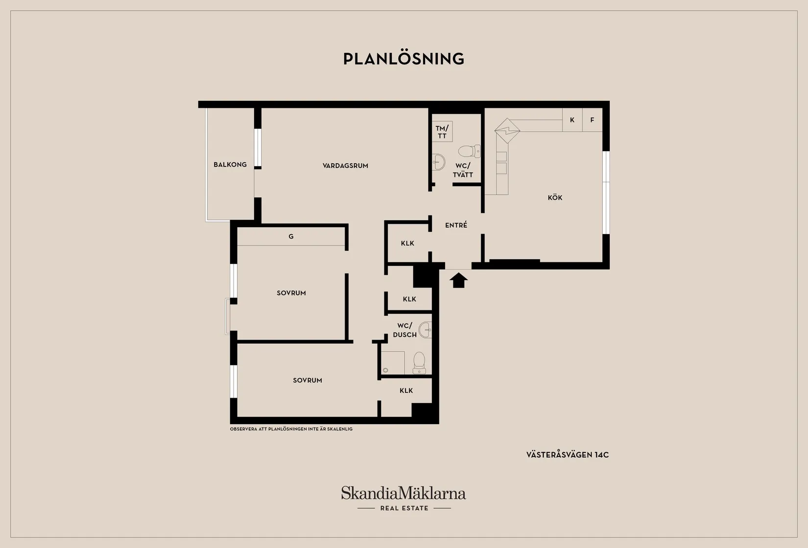 Bostadsrätt, Västeråsvägen 14C, Tunavallen, Eskilstuna