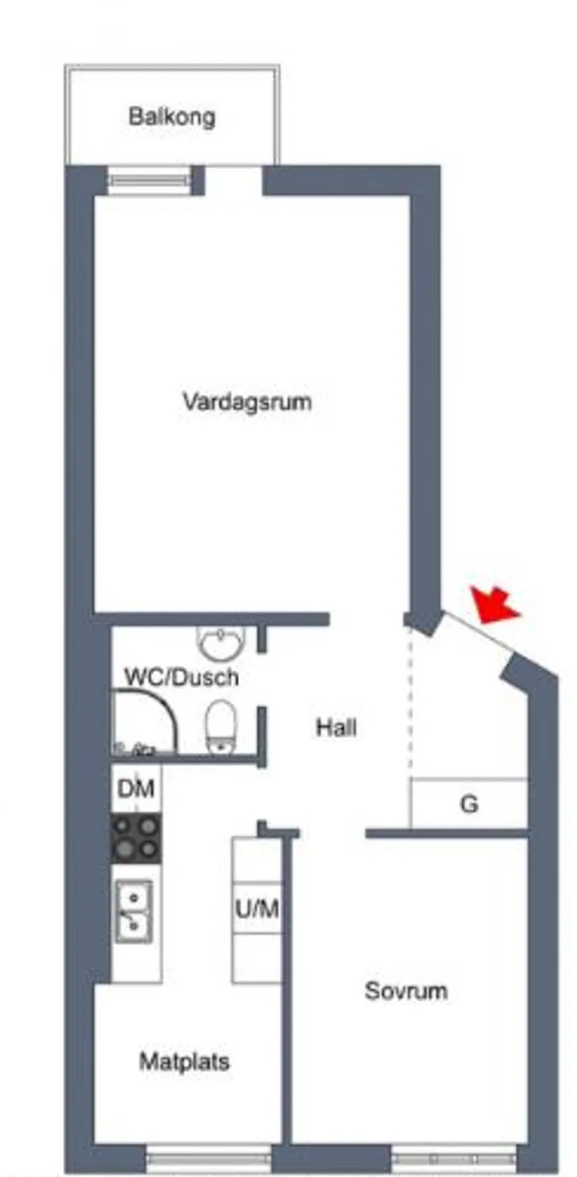 Bostadsrätt, Östra Prinsgatan 1 C, Trossö, Karlskrona