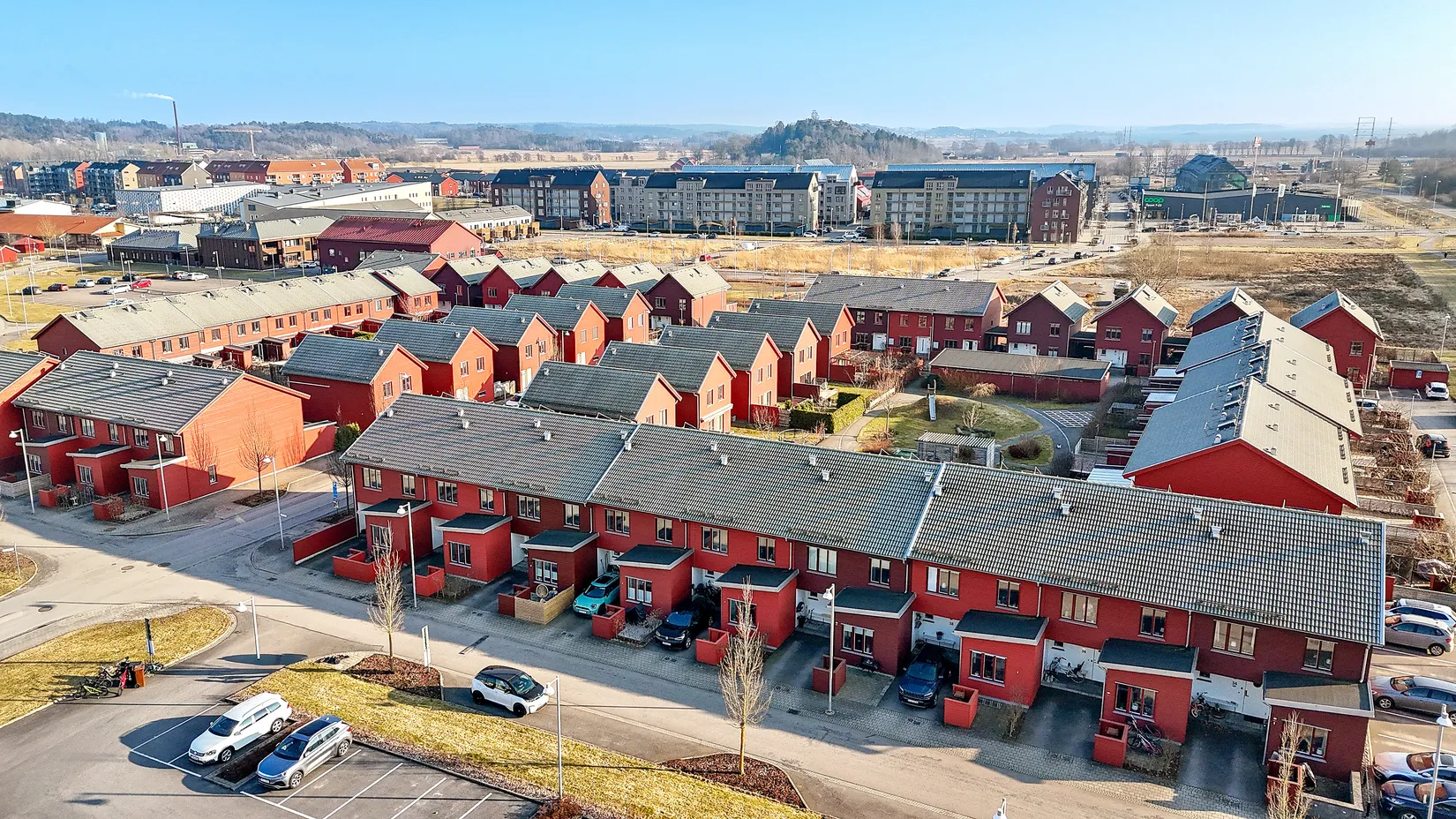 Villa, Radhus, Diamantvägen 48, Kolla Parkstad, Kungsbacka