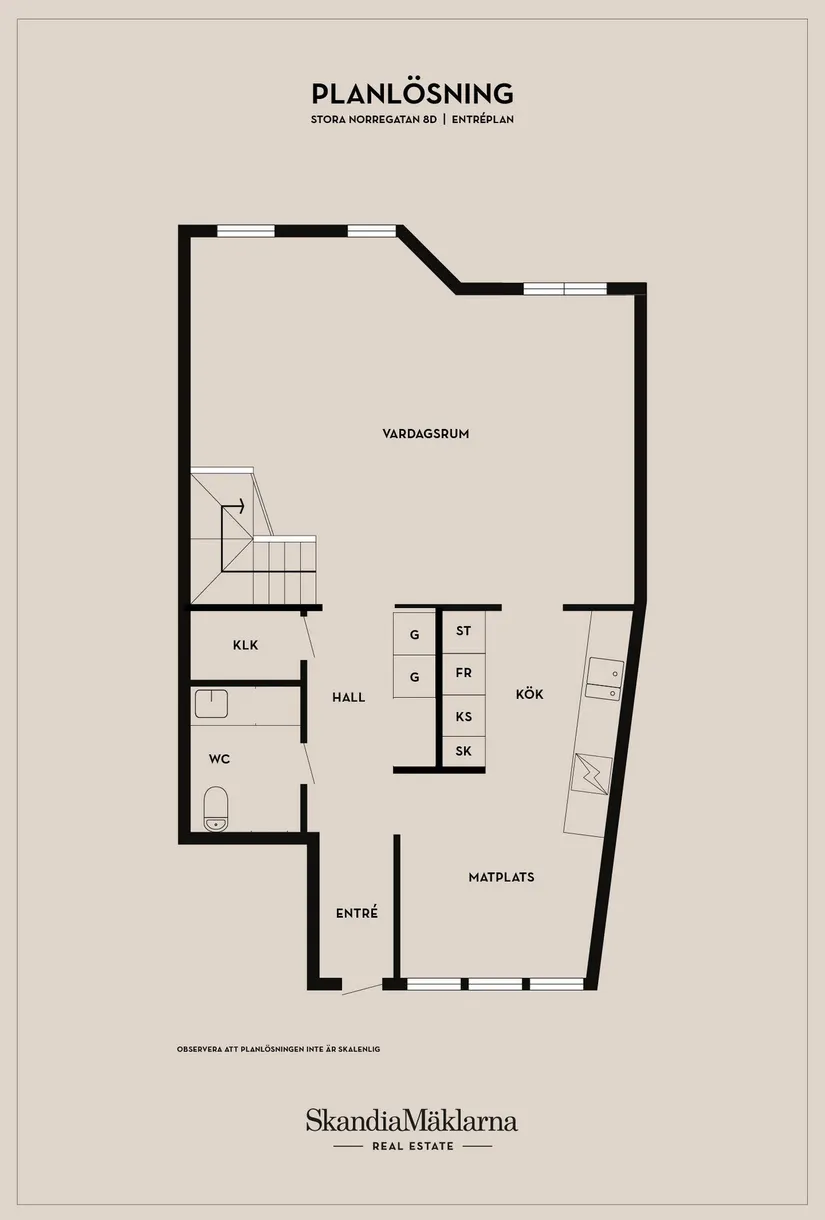 Bostadsrätt, Stora Norregatan 8D, Centrum, Ystad
