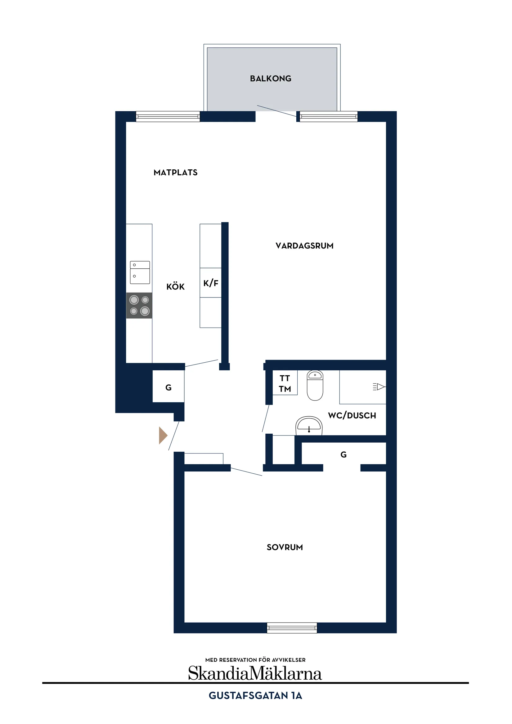 Bostadsrätt, Gustafsgatan 1A, Bellevue, Ystad