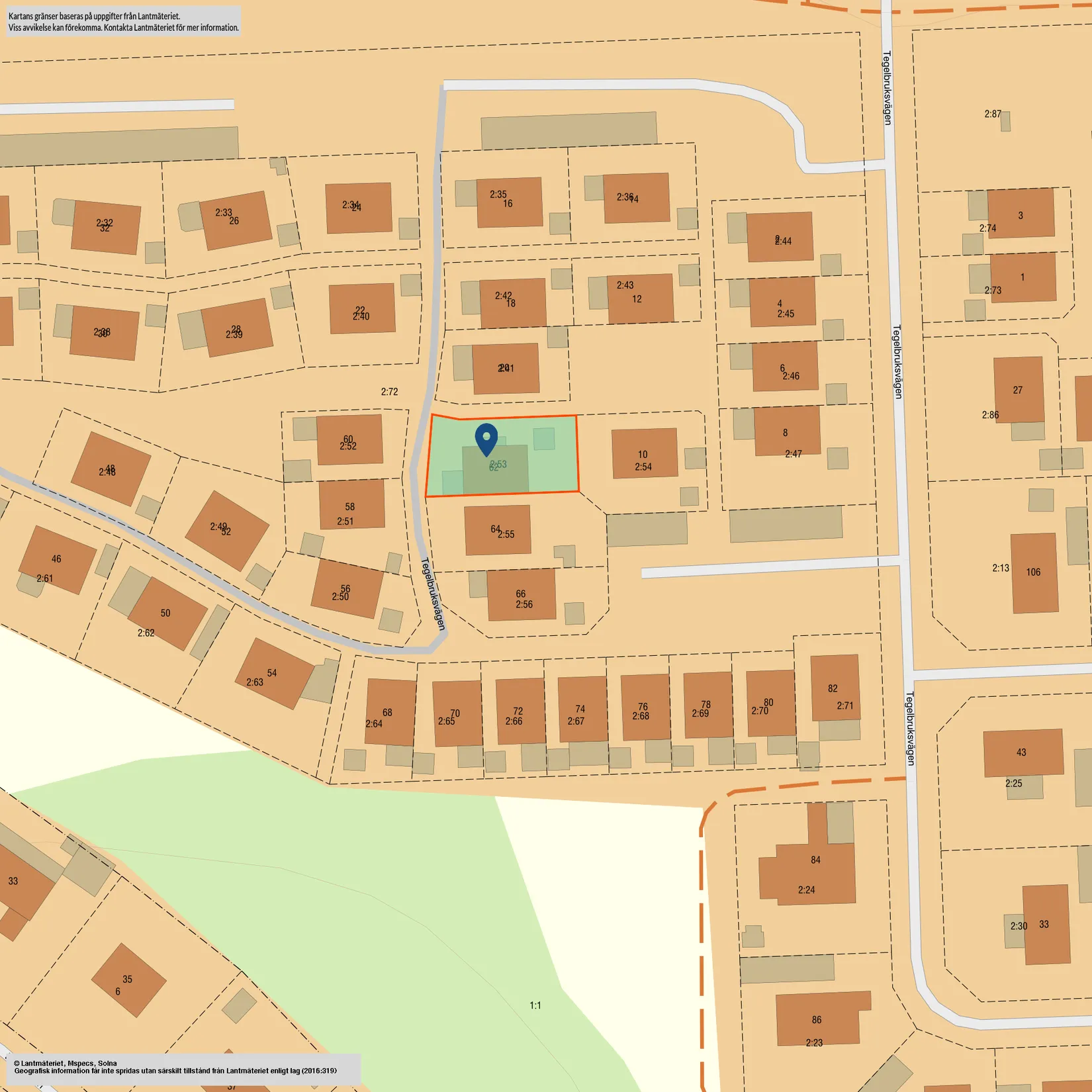 Villa, Tegelbruksvägen 62, Tegelbruket, Finspång
