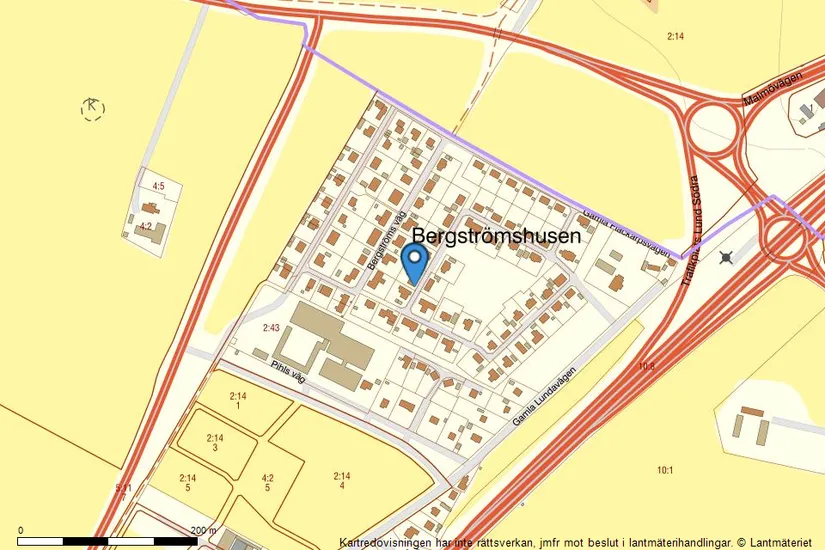 Villa, Louisebergsvägen 22, Bergströmshusen, Staffanstorp