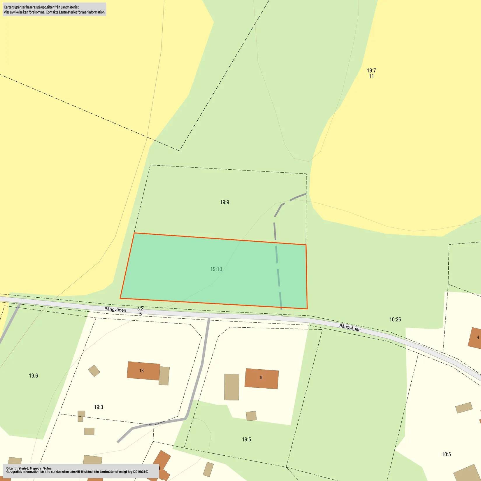 Tomt, Bångvägen 10, Forsa-Trogsta, Hudiksvall