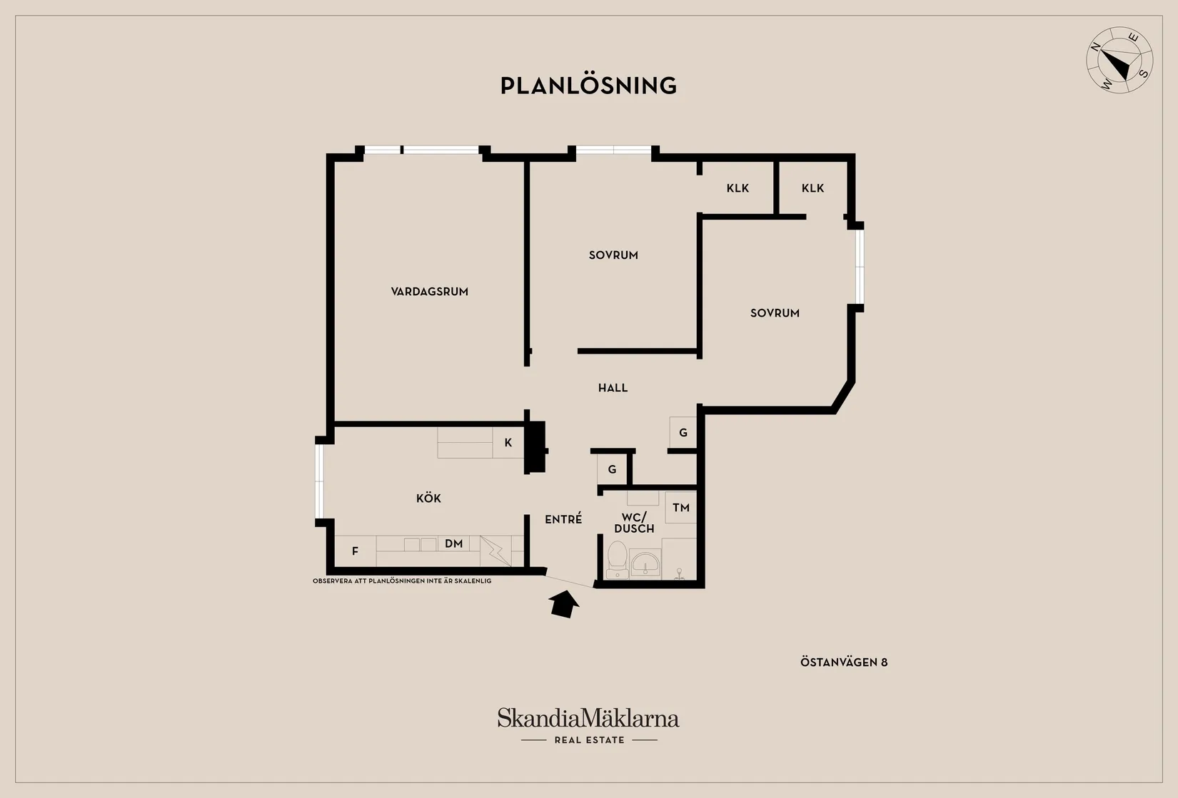 Bostadsrätt, Östanvägen 8, Öster- Fågelbo, Nyköping
