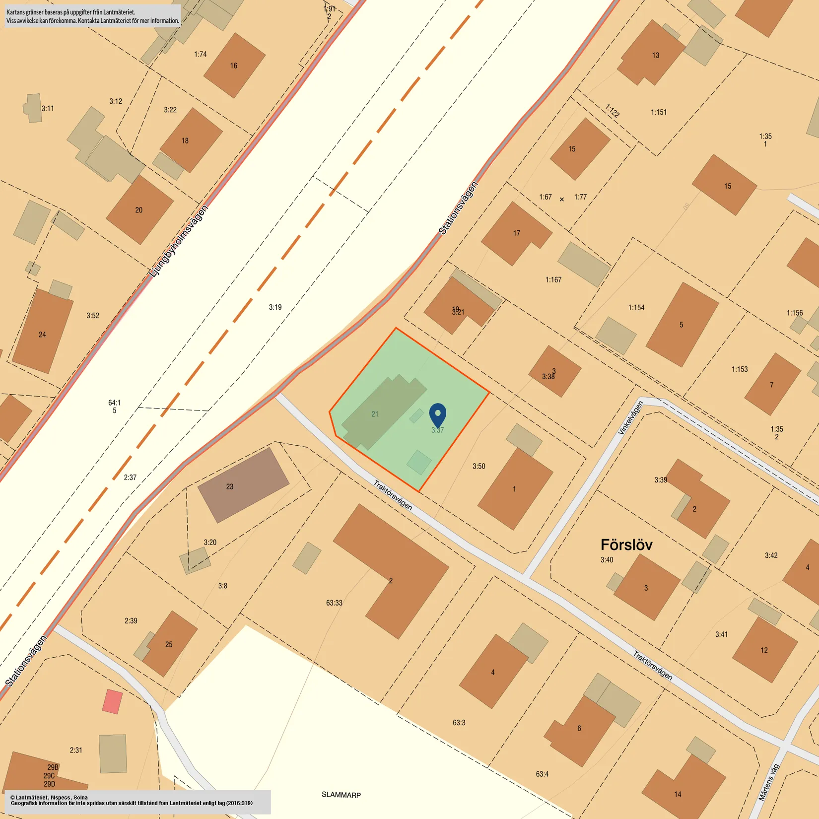 Villa, Stationsvägen 21, Båstad