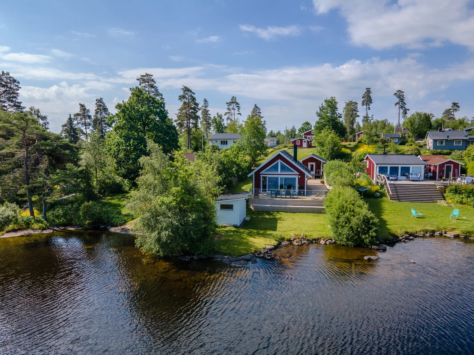Villa, Simsjöborgsstigen 8 och 5, Simsjön, Skövde