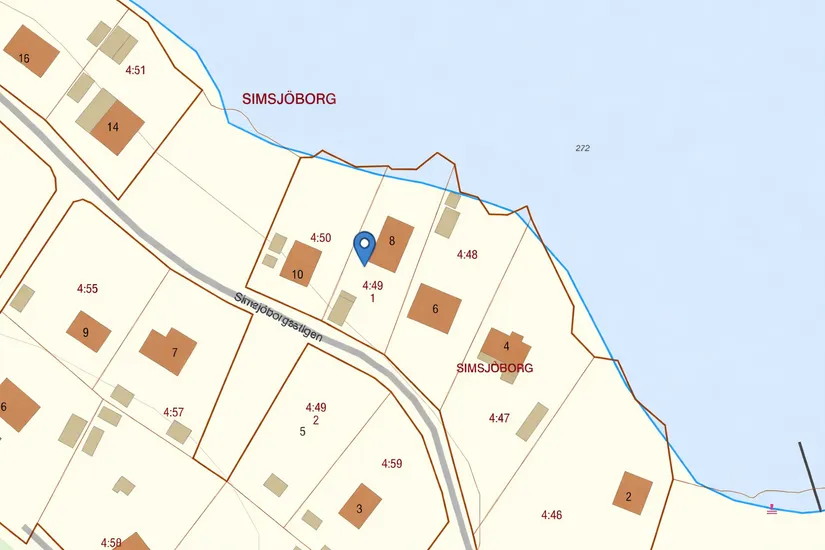 Villa, Simsjöborgsstigen 8 och 5, Simsjön, Skövde