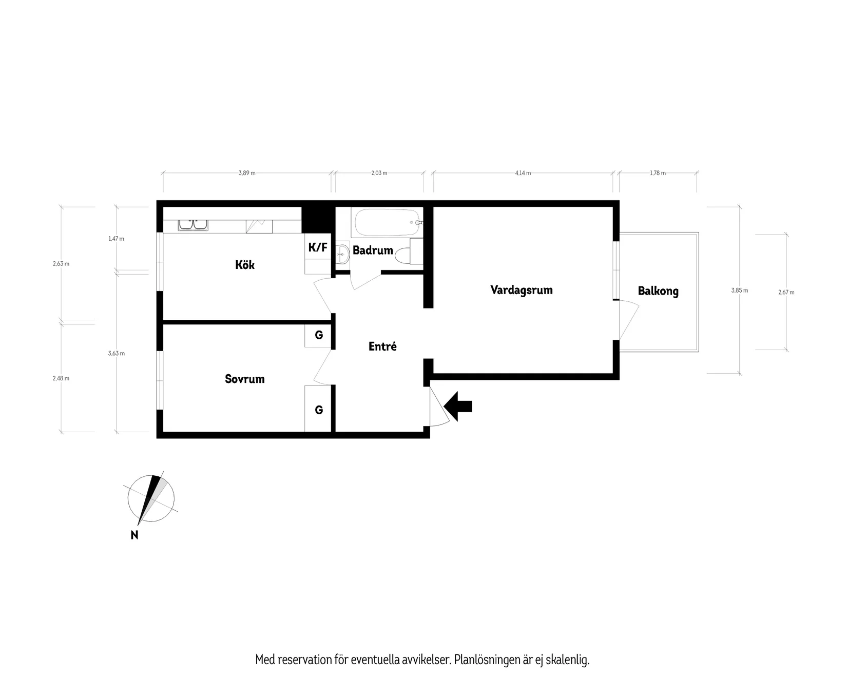 Bostadsrätt, Kabelgatan 13F, Majorna, Göteborg