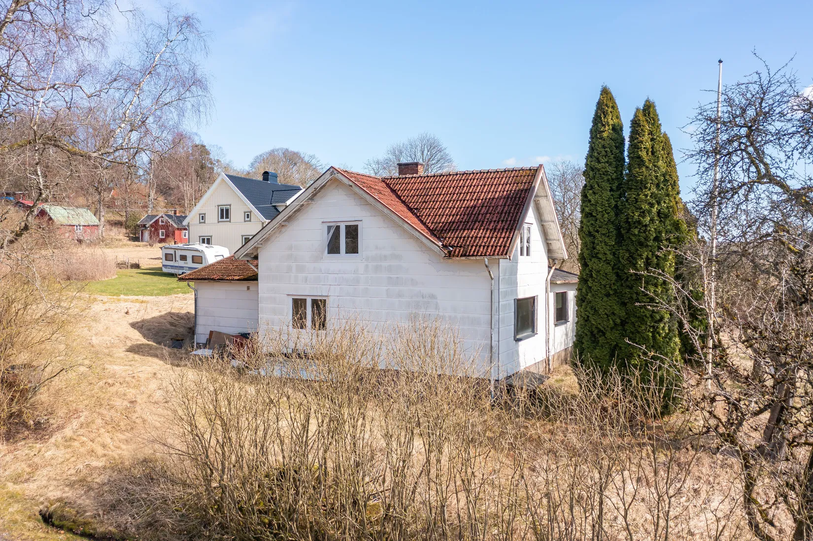 Villa, Långabergsvägen 2, Istorp, Mark