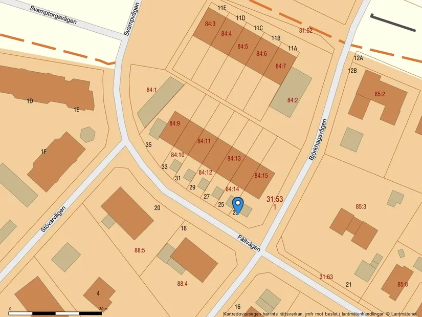 Villa, Radhus, Fältvägen 23, Norby, Uppsala