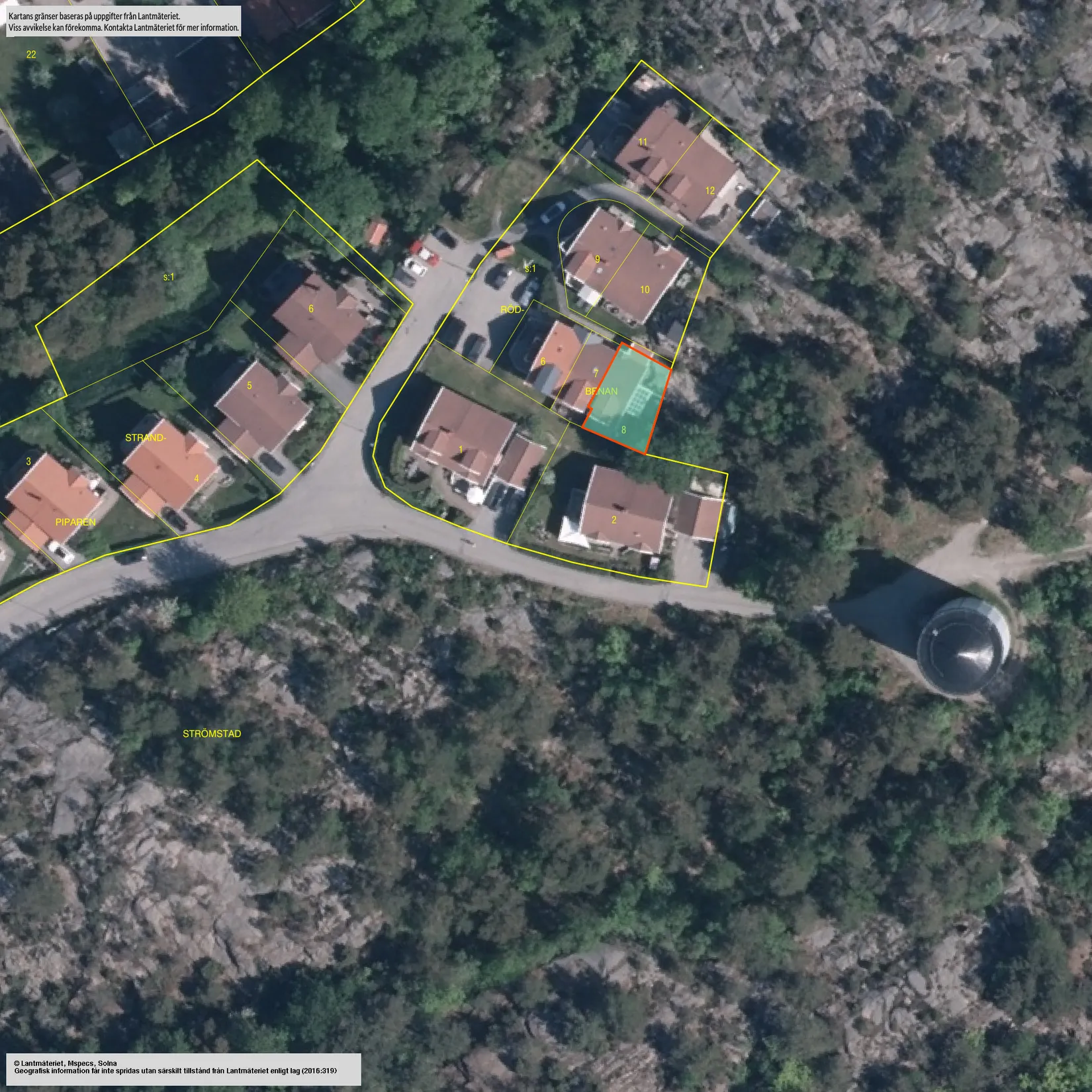 Radhus, Tornstigen 10, Strömstad