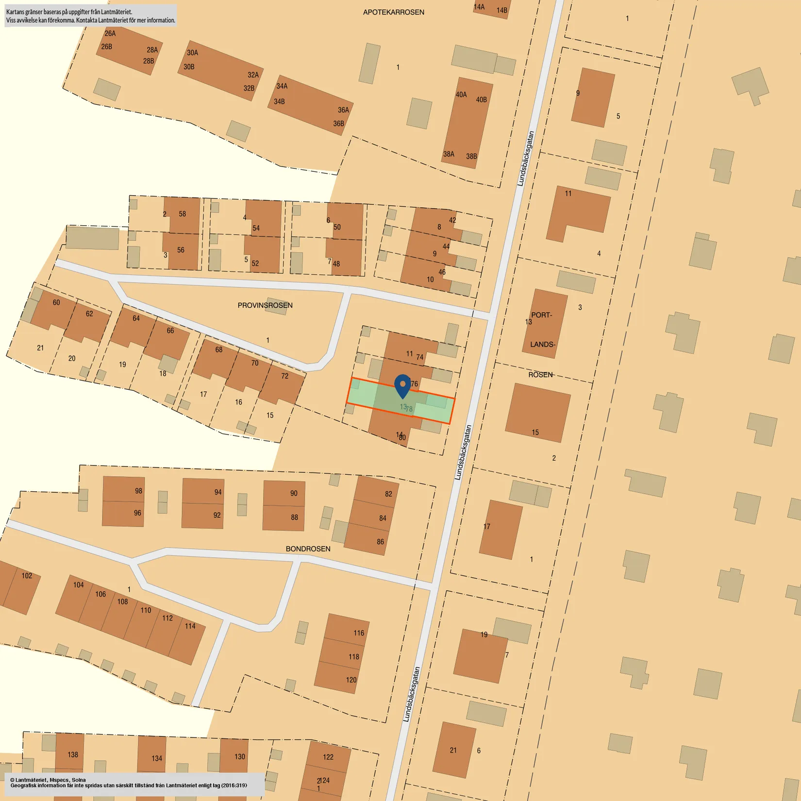 Villa, Lundsbäcksgatan 78, Vasatorp, Helsingborg