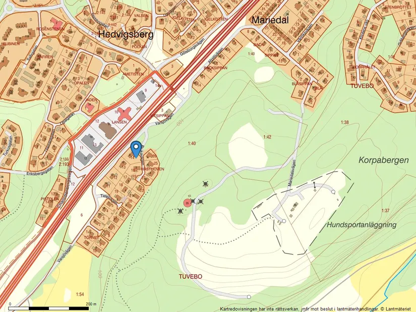 Villa, Varsjövägen 8, Mariedal, Alingsås