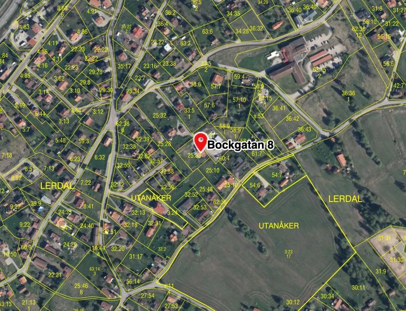 Villa, Bockgatan 8, Lerdal, Rättvik