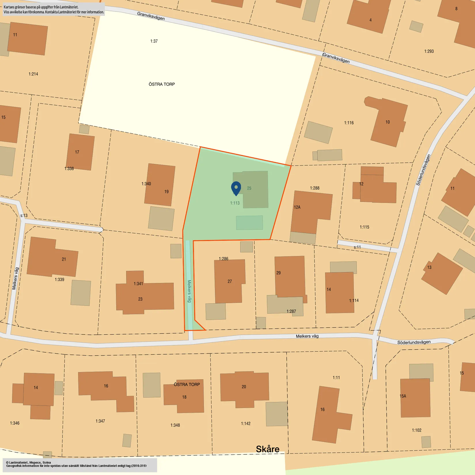 Villa, Melkers väg 25, Skåre, Karlstad