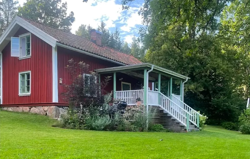 Fritidshus, Adress dold tillsvidare, Mark