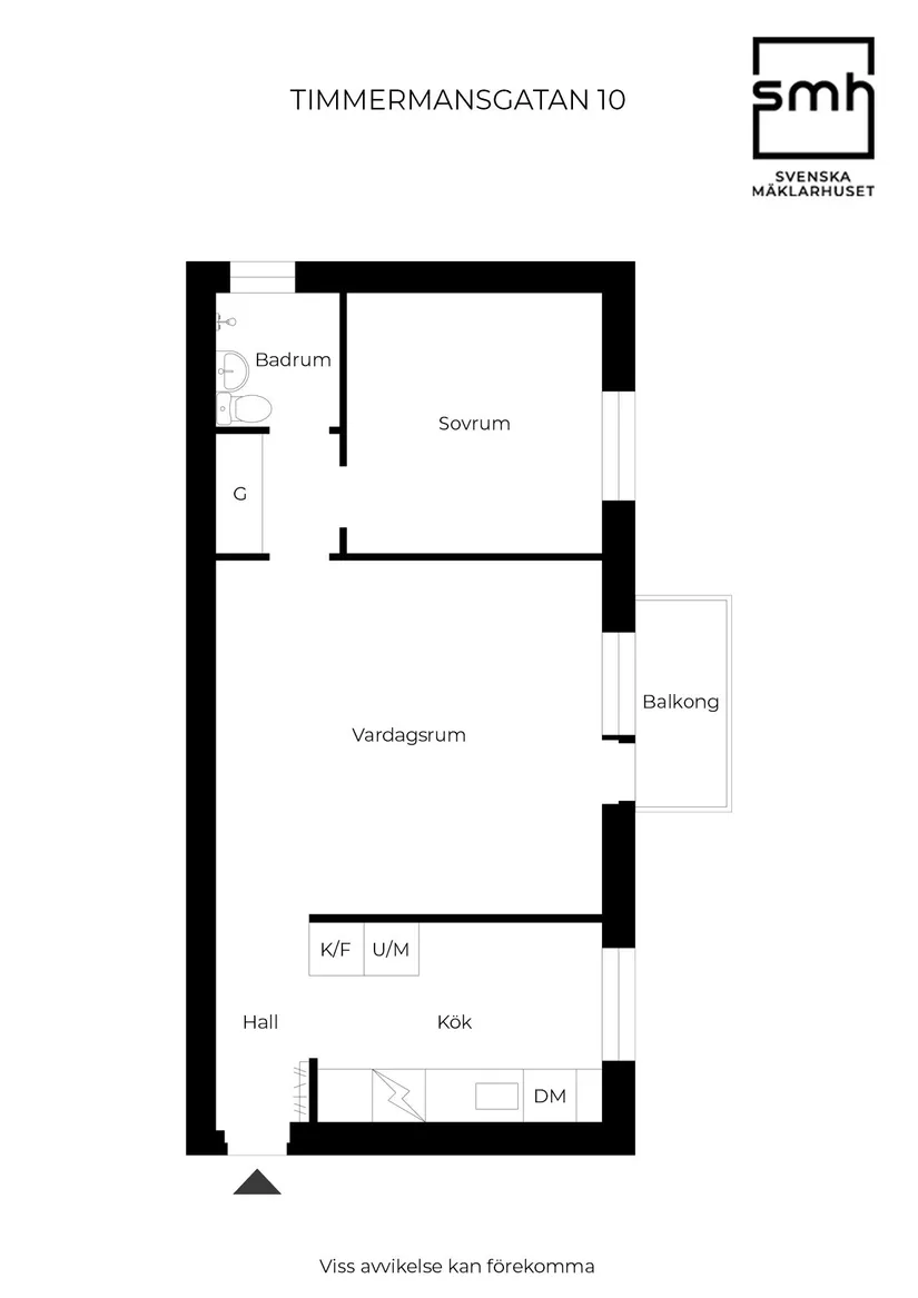 Bostadsrätt, Timmermansgatan 10, Väster, Landskrona