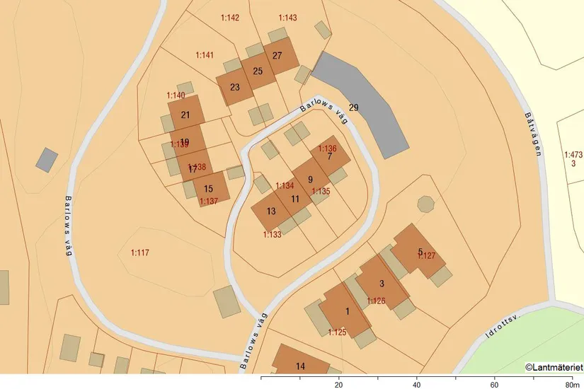 Villa, Radhus, Barlows väg 11, Gustavsberg Farsta Slottsvik, Värmdö