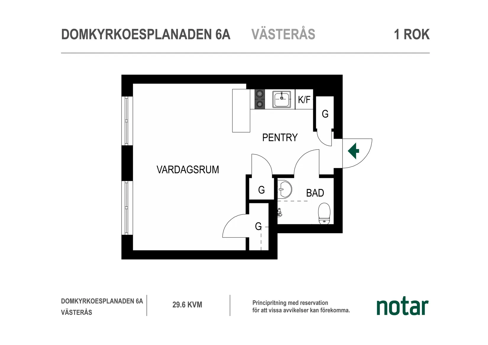 Bostadsrätt, Domkyrkoesplanaden 6A, Centrum, Västerås