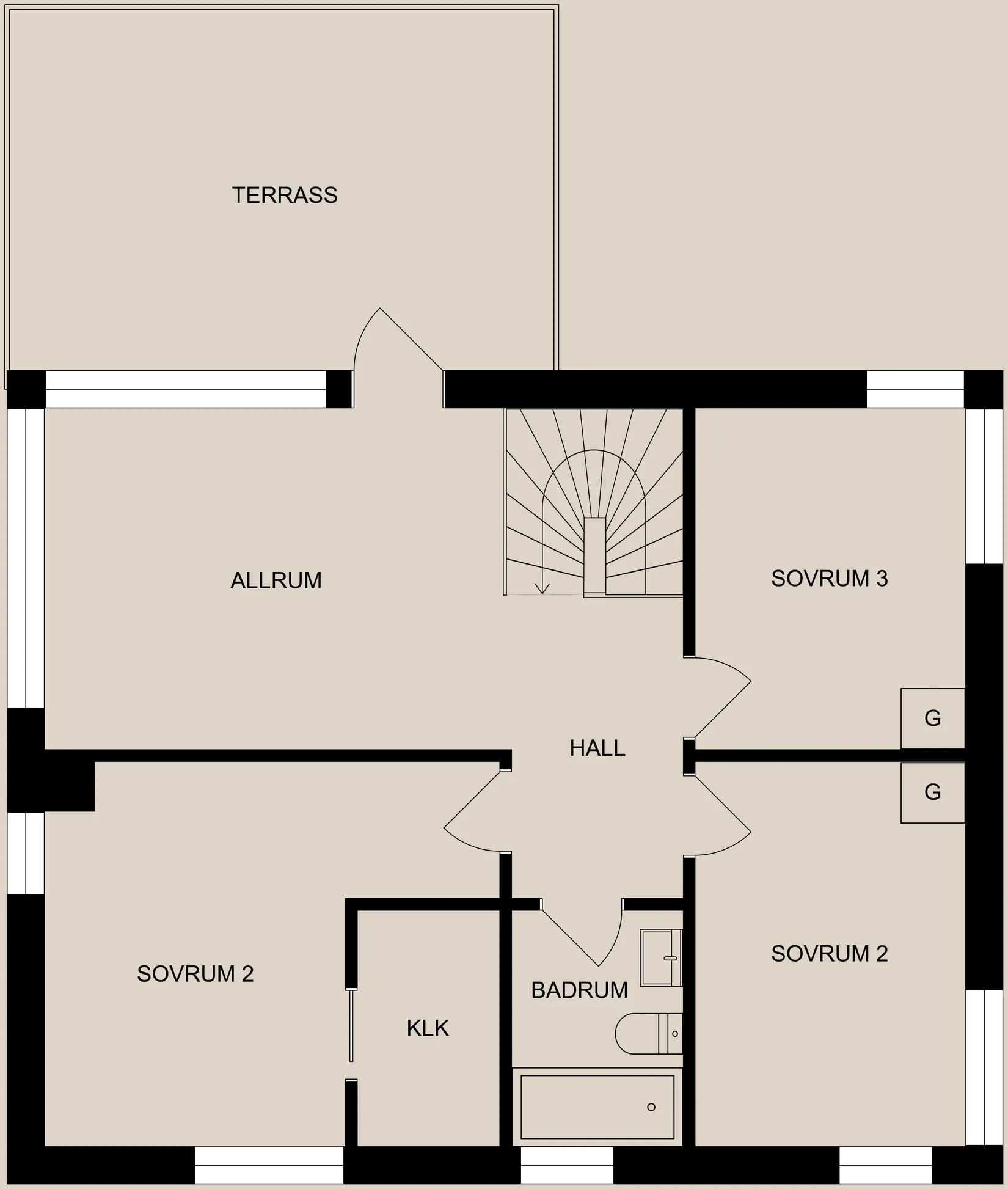 Villa, Solstensvägen 2, Kimstad Kyrkby, Norrköping