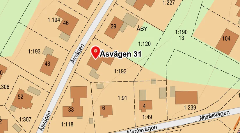 Villa, Åsvägen 31, Valbo, Gävle