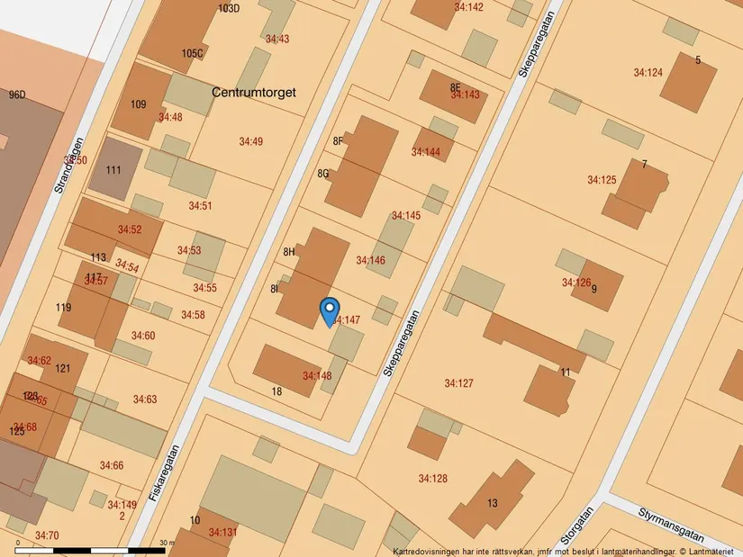 Villa, Radhus, Fiskaregatan 8I, Centralt, Lomma