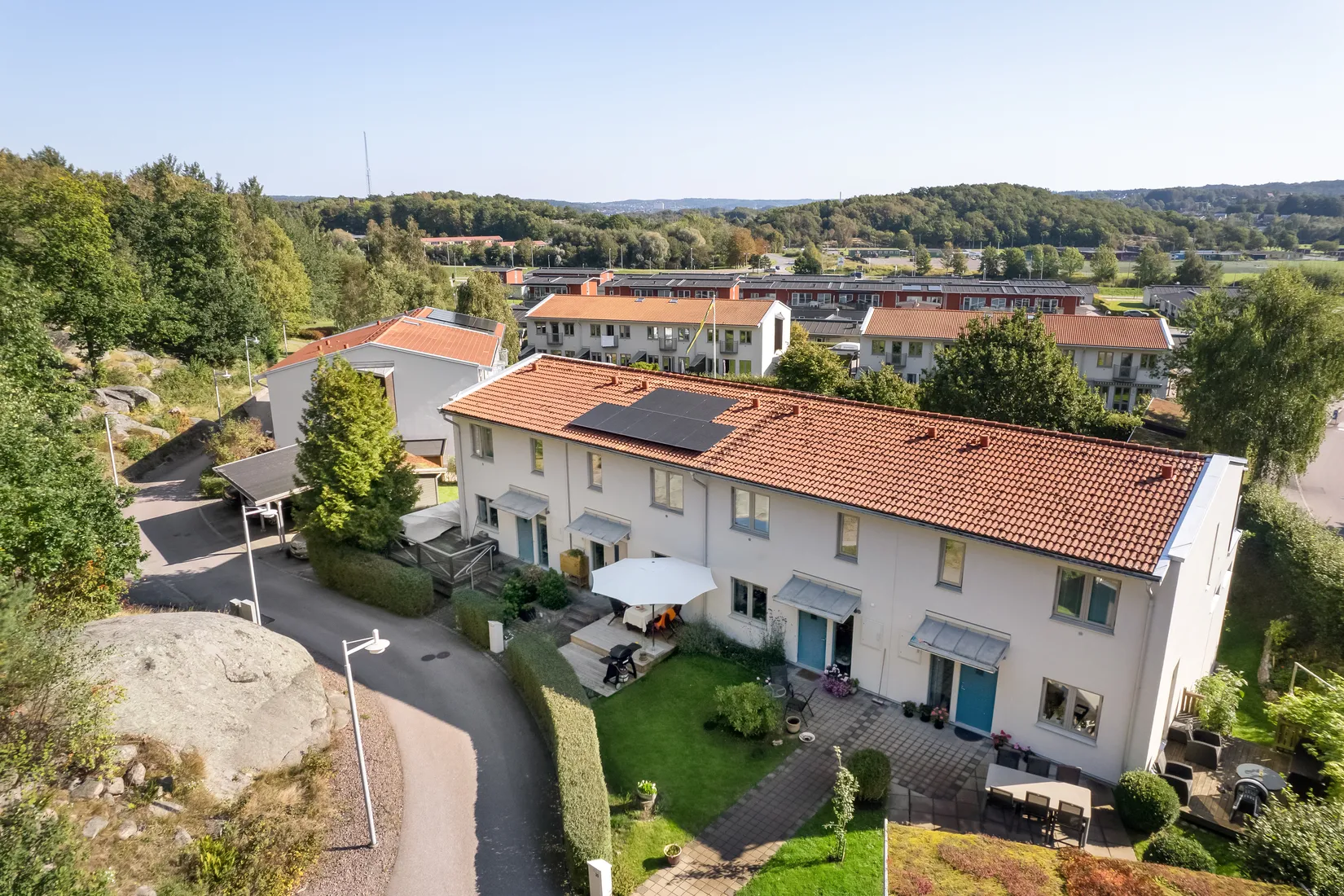 Villa, Radhus, Lilla Korsåsgatan 28, Ängås - Kannebäck, Göteborg