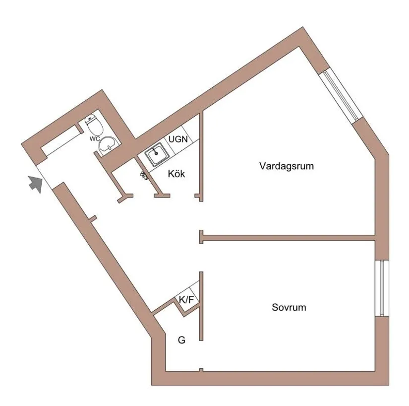 Bostadsrätt, Norrbackagatan 30, Vasastan - Birkastan, Stockholm