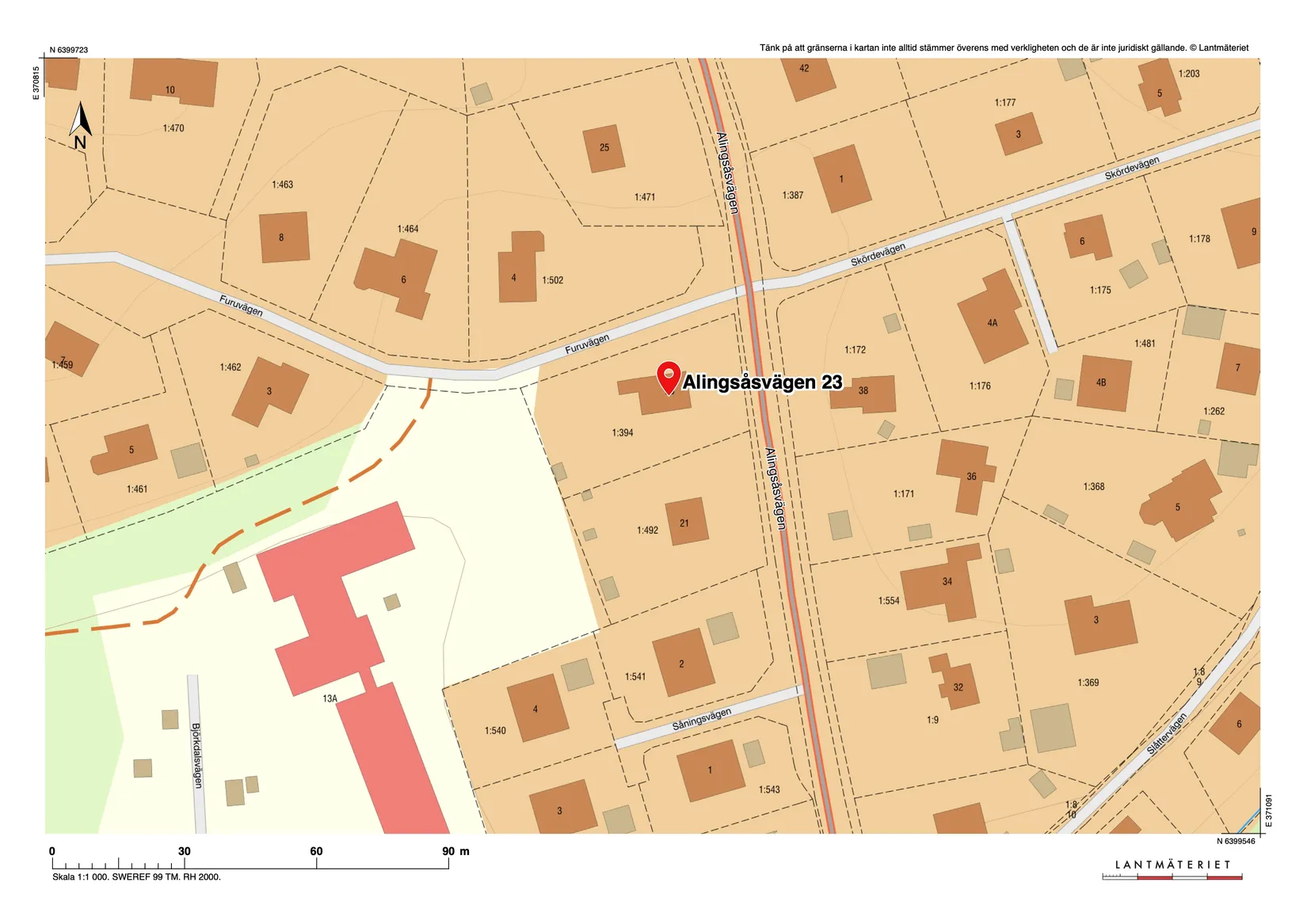 Villa, Alingsåsvägen 23, Sjömarken, Borås