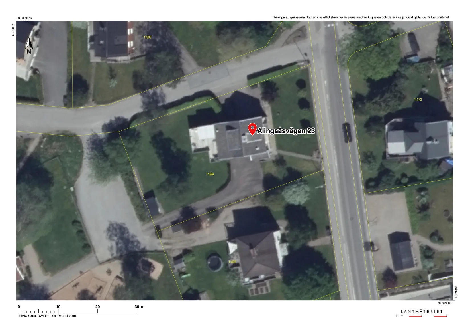 Villa, Alingsåsvägen 23, Sjömarken, Borås