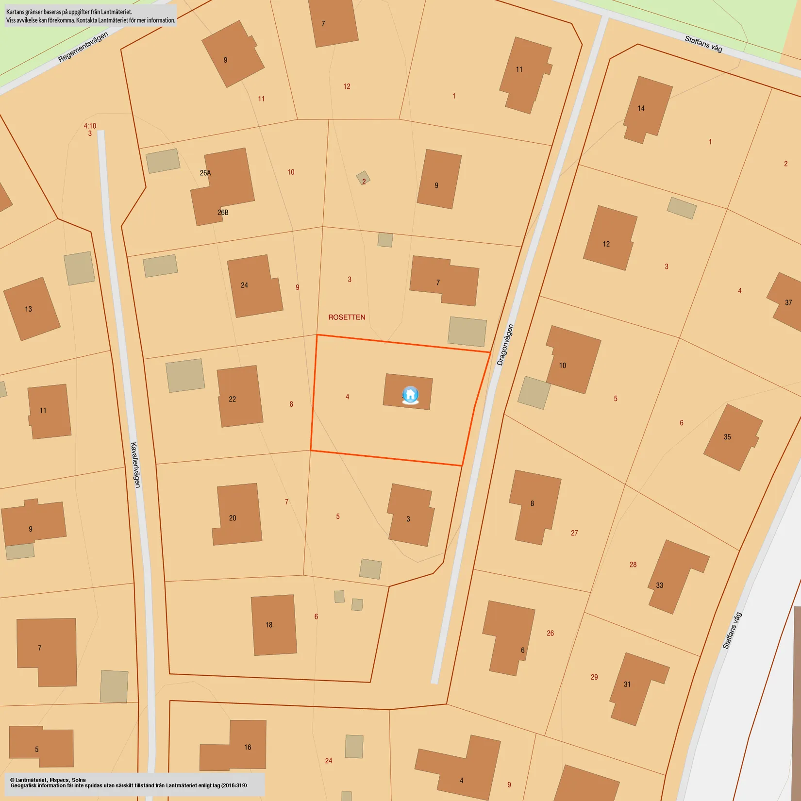 Villa, Dragonvägen 5, Rotebro, Sollentuna