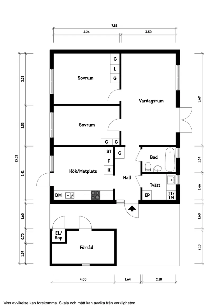 Villa, Elis väg 1B, Vallda, Kungsbacka