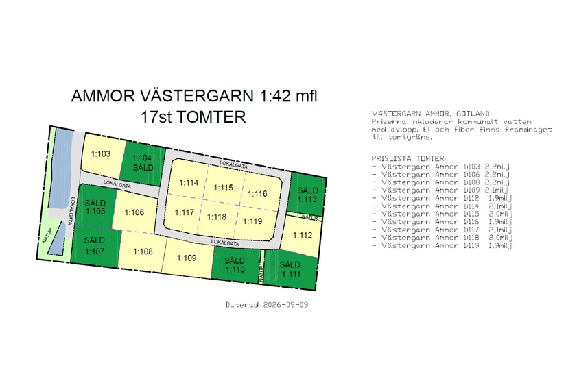 Tomt, Västergarn Ammor 914J, Västra Gotland - Västergarn med omnejd, Gotland