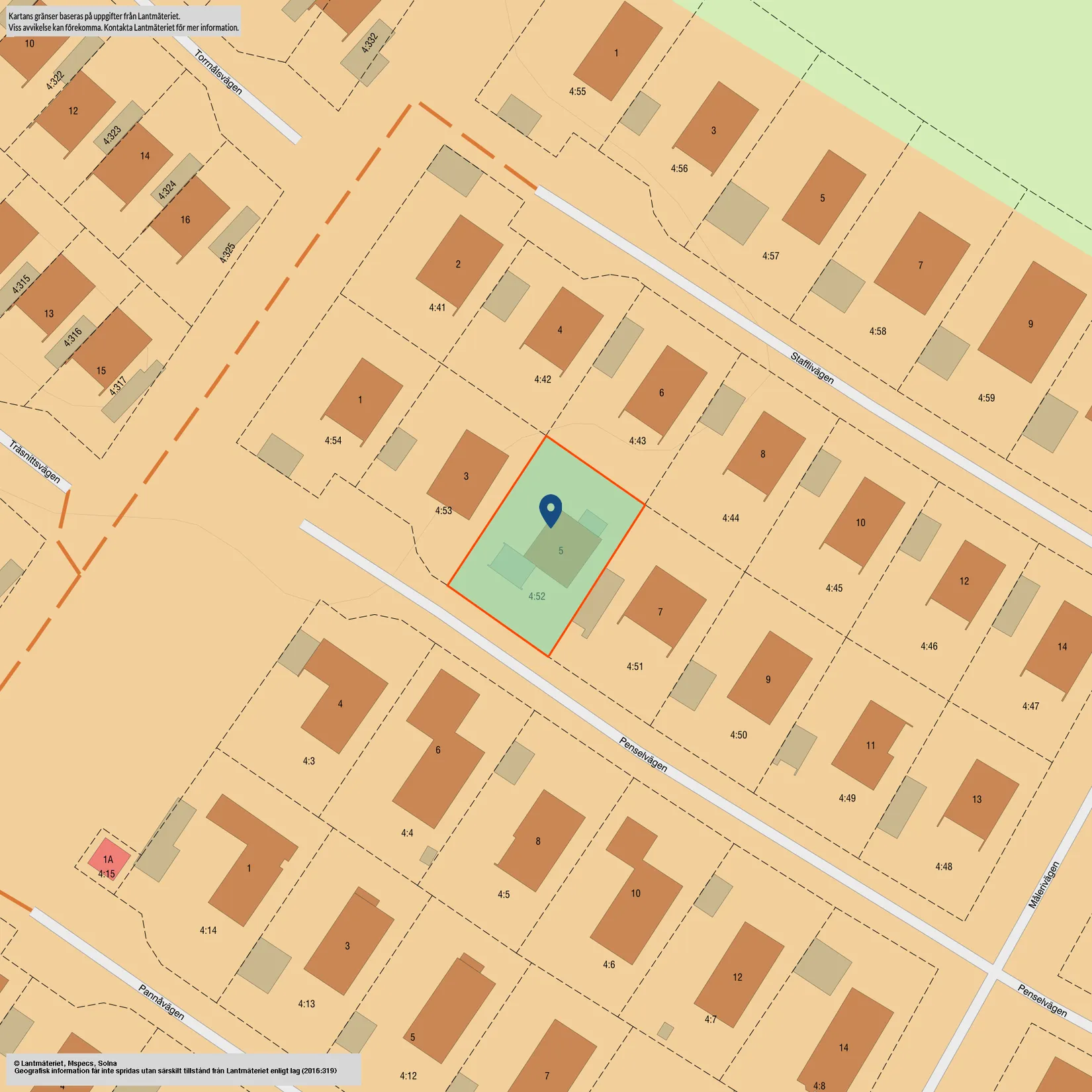 Villa, Penselvägen 5, Brunna, Upplands-Bro