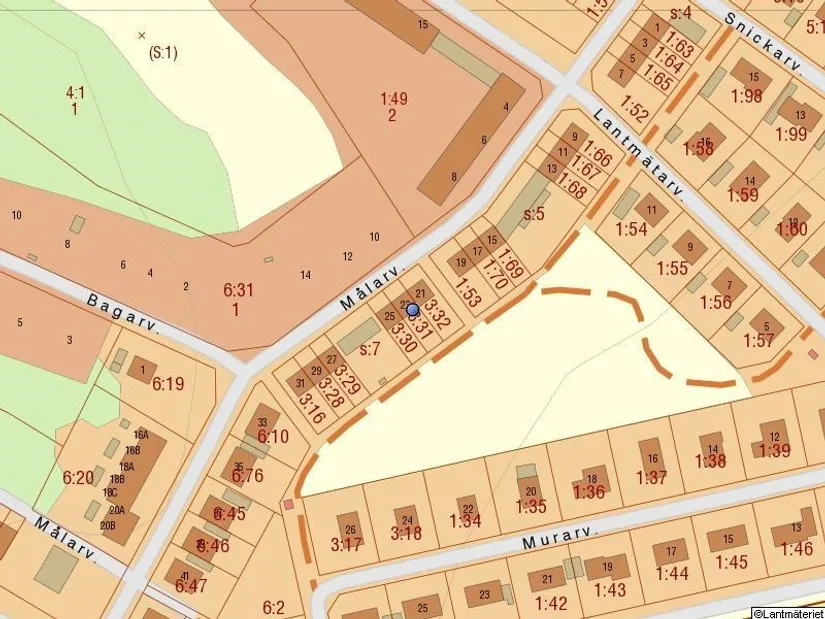 Radhus, Målarvägen 23, Gamla Bro, Upplands-Bro