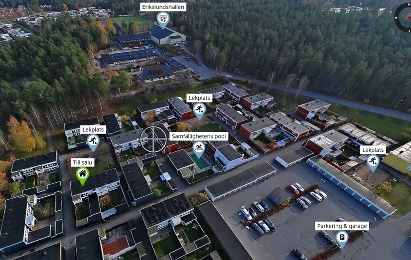 Villa, Radhus, Anbudsvägen 119, Erikslund, Täby